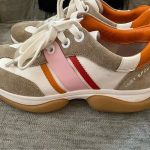 Size 8.5 Tory Sport Tennis Shoes, worn only a few times